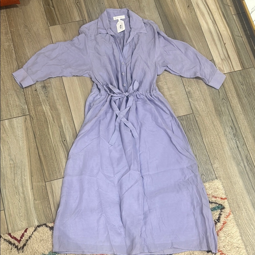 NWT Lavender Button-Up Dress